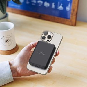 Powerbank Tech-Protect Powerbank LifeMag PB11 z MagSafe 10000mAh 15W port USB-C - black + kabel USB-C 8