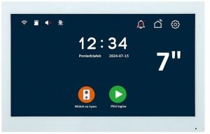REER IPS KW06 WIDEODOMOFON VIDEODOMOFON 1080p TUYA 2 ŻYŁOWY PASTYLKI 7" DIN 24V 11