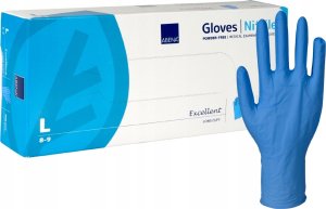 Abena Long examination glove ABENA Excellent L blue nitrile powder-free (100 pcs.) 2