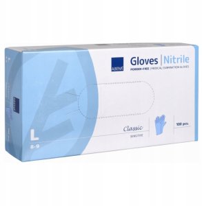 Abena Long examination glove ABENA Excellent L blue nitrile powder-free (100 pcs.) 4