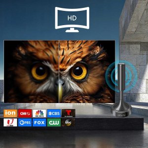 Antena RTV Zenwire Antena do Telewizji Naziemnej Pokojowa DVBT2 HEVC H.265 Wewnętrzna Mocna 5M 3