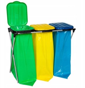 Paclan Worek do segregacji szkła 35l 20 szt zielony 4