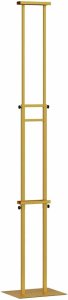 vidaXL Stoiska na targi 2 pcs złoty 30 x 24 x 208 cm Żelazo 5