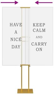 vidaXL Stoiska na targi 2 pcs złoty 30 x 24 x 208 cm Żelazo 10