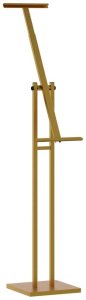 vidaXL Stoiska na targi 2 pcs złoty 26,5 x 26,5 x 127 cm Żelazo 3