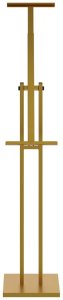 vidaXL Stoiska na targi 2 pcs złoty 26,5 x 26,5 x 127 cm Żelazo 4
