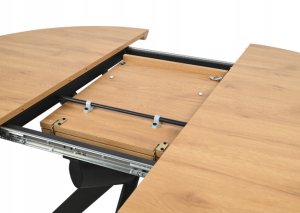 Malys Group Stół okrągły rozkładany fi 110-150 dąb nowoczesny do kuchni i jadalni 12