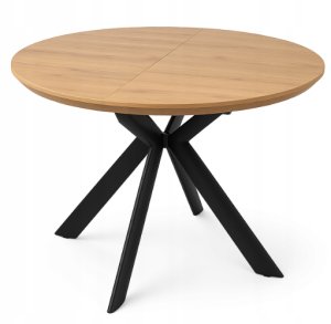 Malys Group Stół okrągły rozkładany fi 110-150 dąb nowoczesny do kuchni i jadalni 5