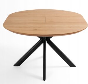 Malys Group Stół okrągły rozkładany fi 110-150 dąb nowoczesny do kuchni i jadalni 9