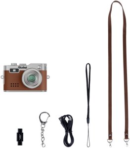 Aparat cyfrowy Rollei Compactline 12066 cyfrowy aparat 1/4" kompaktowy aparat fotograficzny 2 MP 1920 x 1080 px Brązowy 9