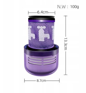 Filtr Hepa Tylny Wylotowy Powietrza Zasilnikowy Do Dyson V12 / V 12 / Sv20 5