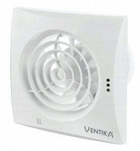 Ventika Wentylator osiowy fi100 230V 7,5W 97m3/h 25dB łożyska kulkowe biały z wyłącznikiem sznurkowym ECHO D100QWS 4