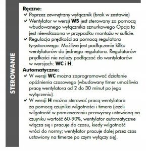 Wentylator osiowy fi 150 230V 24W 292m3 38dB z wyłącznikiem czasowym SUBTIL D150SWC 4