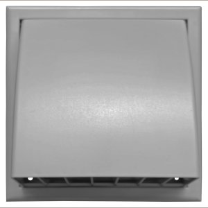 Wylot ścienny z zaworem zwrotnym i okapem fi 150mm szary MW152AZPKSZ 7