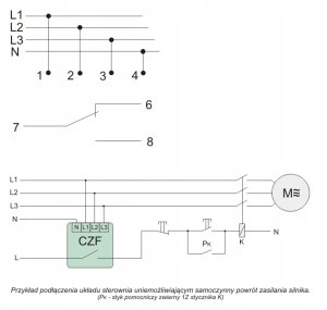 Przekaźnik kolejności i zaniku fazy CZF-BR-TRMS 7