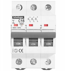 Bemko Wyłącznik nadprądowy 3P C 16A 4,5kA AC SCHELINGER A02-G7-3P-C16 7