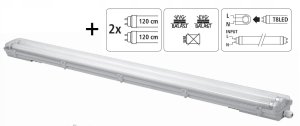 Oprawa LED hermetyczna z odbłyśnikiem z tubami LED 2xT8 18W 120cm IP65 HDL236KOM 2