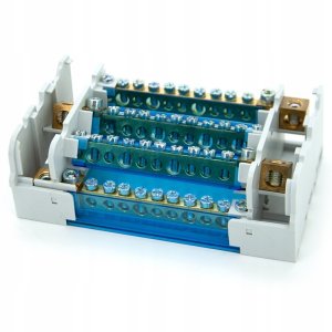 ELS Elektrotechnika Blok rozdzielczy mostek na szynę TH listwa 4x11 ELS Elektrotechnika BR8411 6