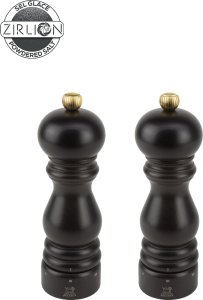 Młynek do przypraw Peugeot Zestaw młynków do soli i pieprzu czekoladowych 18 cm 2