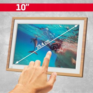 Ramka cyfrowa AgfaPhoto Ramka Cyfrowa 10" Lcd Hd Wifi Auto Obrót Czujnik Ruchu Pamięć 32gb / Apf1000 Wi-fi / Brązowy 3