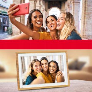 Ramka cyfrowa AgfaPhoto Ramka Cyfrowa 10" Lcd Hd Wifi Auto Obrót Czujnik Ruchu Pamięć 32gb / Apf1000 Wi-fi / Brązowy 4