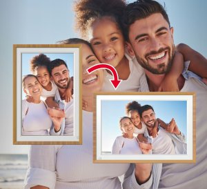 Ramka cyfrowa AgfaPhoto Ramka Cyfrowa 10" Lcd Hd Wifi Auto Obrót Czujnik Ruchu Pamięć 32gb / Apf1000 Wi-fi / Brązowy 6