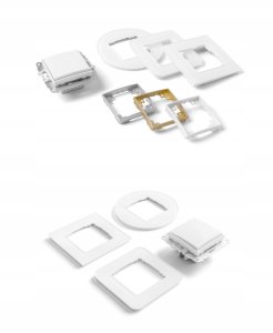 Ładowarka Karlik ICON Mechanizm ładowarki USB podwójny USB C + USB A, 20W max. matowy czarny 12ICUSB-8 5