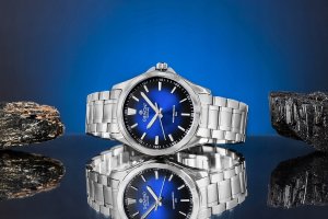 Zegarek Giewont Zegarek Męski Elegance Sapphire Srebrno Niebieski GW5160-B3 6