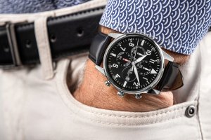 Zegarek Giewont Zegarek Męski Chronograph Sapphire Czarno Srebrny GW5630-A2 4