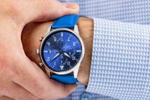 Zegarek Giewont Zegarek Męski Chronograph Sapphire Niebieski GW5630-A5 3