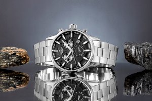 Zegarek Giewont Zegarek Męski Chronograph Sapphire Srebrny GW4580-B2 6