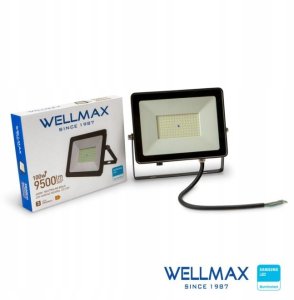 Naświetlacz Wellmax Naświetlacz LED 100W 95lm/W 9500lm IP65 Neutralna 4000K SAMSUNG / GOL1FLN100 2