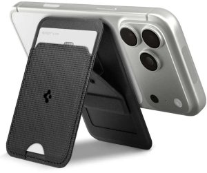 Spigen S314-1 SLIM FOLD TRIPOD MAGSAFE UNIVERSAL MAGNETIC CARD HOLDER BLACK 2
