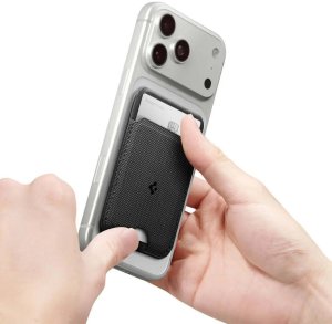 Spigen S314-1 SLIM FOLD TRIPOD MAGSAFE UNIVERSAL MAGNETIC CARD HOLDER BLACK 4