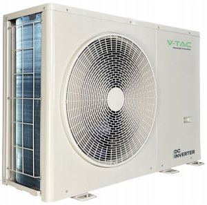Pompa ciepła monoblok 10kW 1-faz V-TAC ATW + grzałka 3kW VT-M10KW-P1H3-W R32 2