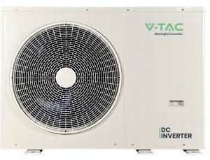 Pompa ciepła monoblok 10kW 1-faz V-TAC ATW + grzałka 3kW VT-M10KW-P1H3-W R32 3