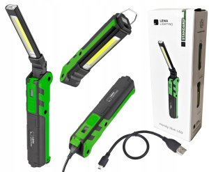 Lena Lighting Latarka akumulatorowa warsztatowa HANDY SLIM LED 5W COB LED 360lm 608698 8