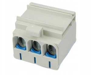 Elektro-Plast Rozdzielacz odgałęźny trójpolowy AL/CU 3x50mm2 niebieski montaż płaski i na szynę TH WLZ35/3x50/n 48.350 4
