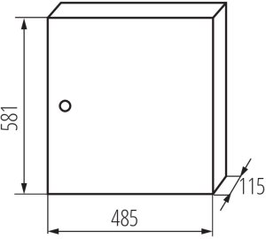 Kanlux Rozdzielnica modułowa metalowa 3x18 natynkowa IP30 N+PE klasa I białe drzwi KP-DB-I-MS-318 biały 29324 3