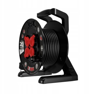 Plastrol Przedłużacz bębnowy EXTREME LINE 4 gniazda z/u IP44 16A H05RR-F 3x2,5 20m czarny W-100025 7