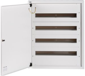 Rozdzielnica modułowa metalowa 4x24 natynkowa IP30 N+PE I klasa drzwi białe KP-DB-I-MS-424 biały 32638 2