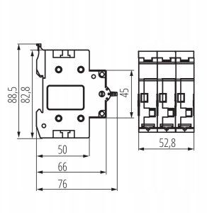 Kanlux Przełącznik instalacyjny I-0-II KCS-40A/3P 40A 230/400V AC 50Hz 3P IP20 23257 2