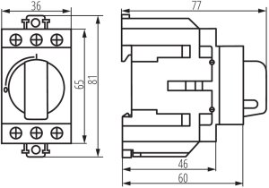 Kanlux Rozłącznik izolacyjny modułowy KMI-R-3/40A 415V AC 40A 50Hz 3P IP20 AC22/AC23 23238 4