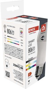 Emos GoSmart Żarówka LED A60 / E27 / 9 W / 806 lm / RGB / ściemnialny / Wi-Fi / ZQW514R 4
