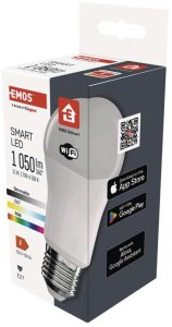 Emos GoSmart Żarówka LED A60 / E27 / 11 W / 1 050 lm / RGB / ściemnialny / Wi-Fi / ZQW515R 3