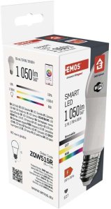 Emos GoSmart Żarówka LED A60 / E27 / 11 W / 1 050 lm / RGB / ściemnialny / Wi-Fi / ZQW515R 5