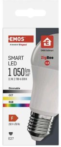 Emos GoSmart Żarówka LED A60 / E27 / 11 W / 1 050 lm / RGB / ściemnialny / Zigbee / ZQZ515R 4