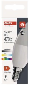 GoSmart Żarówka LED świeczka / E14 / 4,8 W / 470 lm / RGB / ściemnialna / Wi-Fi / ZQW322R 4