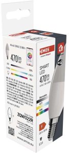 GoSmart Żarówka LED świeczka / E14 / 4,8 W / 470 lm / RGB / ściemnialna / Wi-Fi / ZQW322R 5