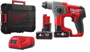 Akumulatorowa młotowiertarka SDS-PLUS M12 FUEL, z walizką, ładowarką i dwoma akumulatorami CH-402X 4933446049 2